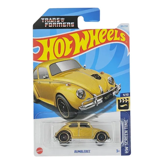 Hot Wheels Bumblebee Fusca Transformers Dourado