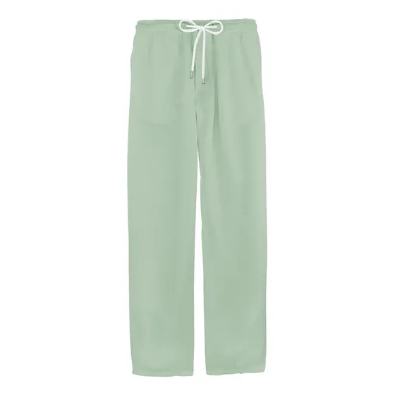 Pantalones Simples De Algodón Y Lino Puro Para Hombre 2381