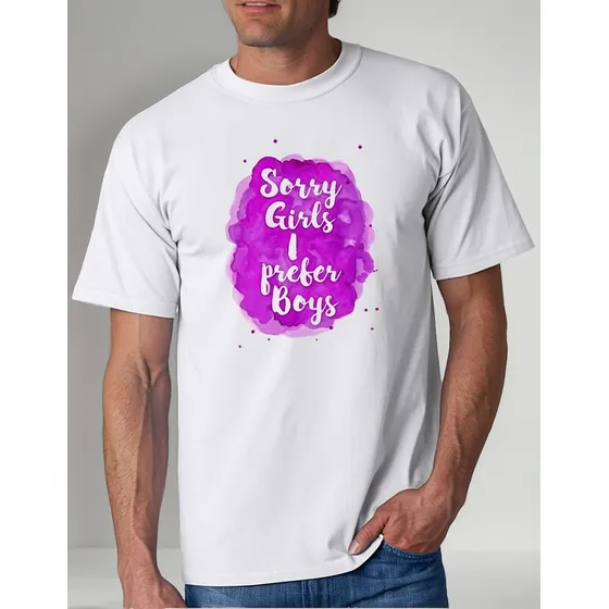 Remera De Hombre Sorry Girls I Prefer Boys Gay Orgullo Lgbt