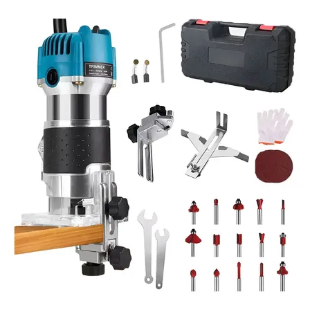 Tupia Laminadora Manual 800w+6mm Jogo Fresas 15pçs,110v/220v