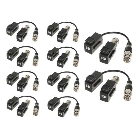10 Kit Balunes De Video Cctv Hikvision