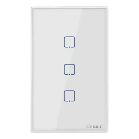 Sonoff T2 Us 3 Canales - Tecla De Pared Touch Wifi