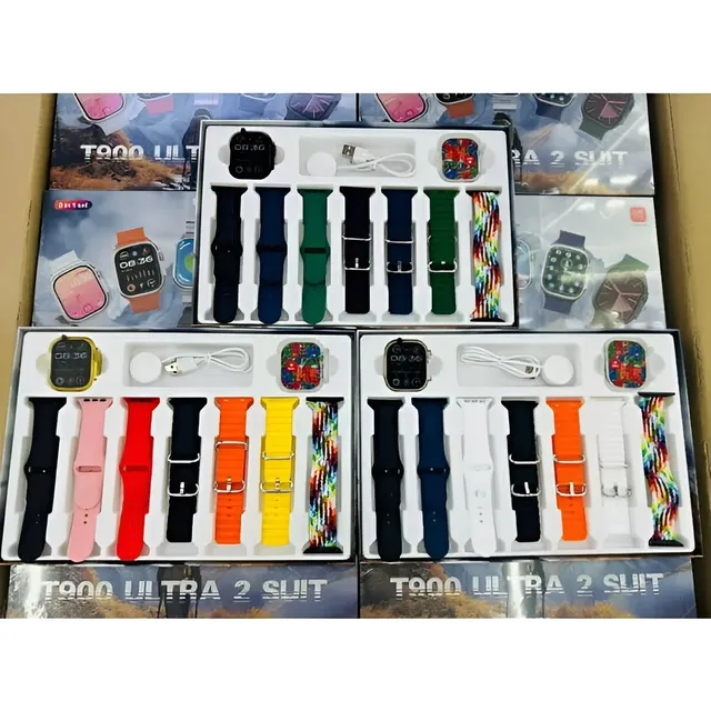 Reloj Smartwatch T900 Ultra 2 Max Suit Set 9 En 1 Combo