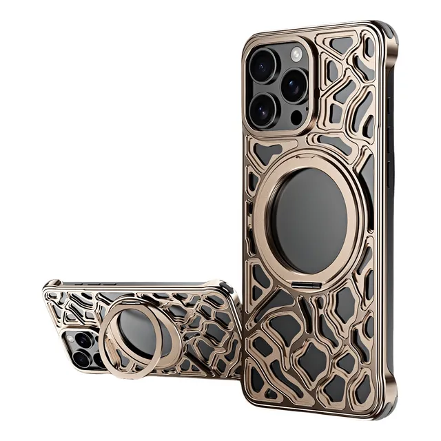 Para Apple 16promax Funda De Teléfono De Aleación Cloud Rock