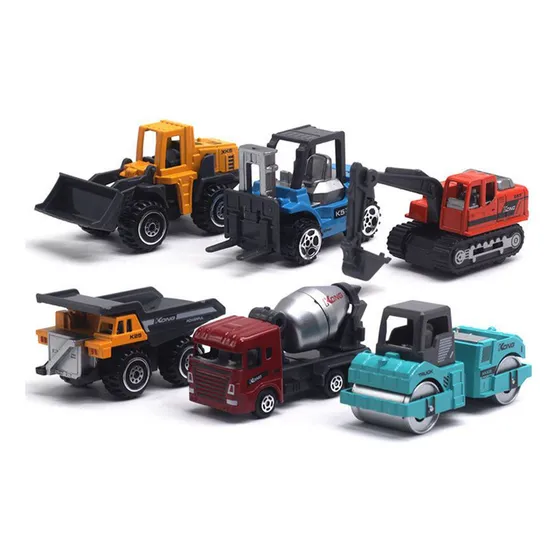 Coches De Fricción Juguetes De Cars Para Niños Pack 6 Autos Material De Aleación