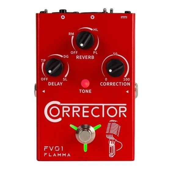 Pedal de efeito Flamma FV01 vermelho