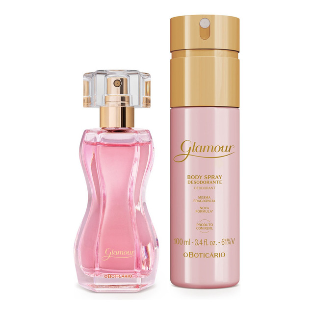 Presente Dia Das Mães Glamour: Colônia 30ml + Body Spray 100ml Presente Dia Das Mães Glamour: Colônia 30ml + Body Spray 100ml