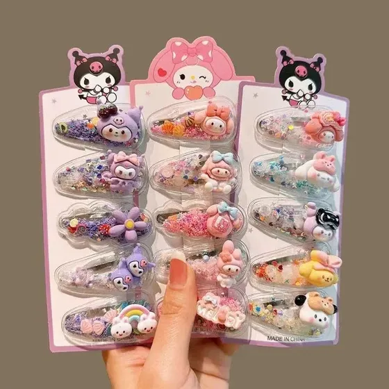 Gancho Pinza Sanrio Kuromi/ Melody/ Cinnamoroll X 2 Sets