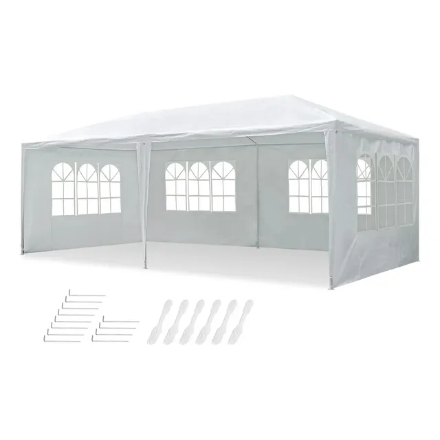 Toldo Carpa De Reforzado 3x6 M Para Jardin/fiesta/negocios Blanco