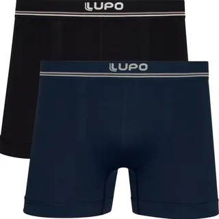 Kit 2 Cuecas Boxer Lupo Basic Microfibra Sem Costura Box Kit 2 Cuecas Boxer Lupo Basic Microfibra Sem Costura Box