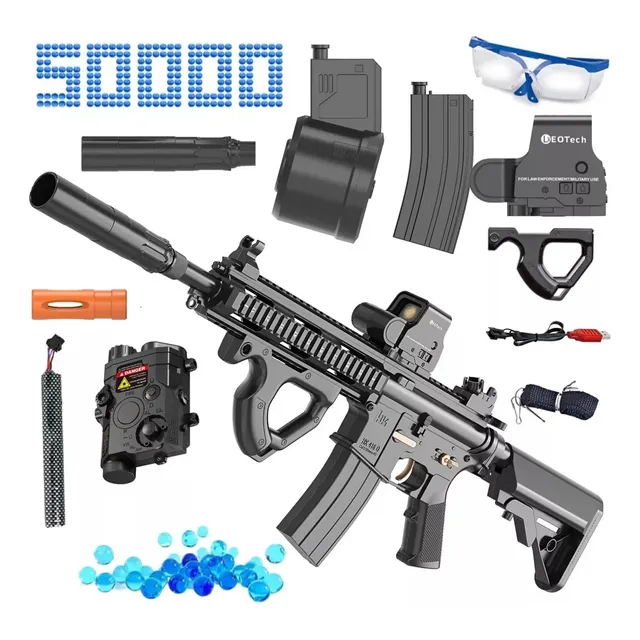 Pistola De Juguete De Bolas De Hidrogel Eléctrica M416 90 Cm