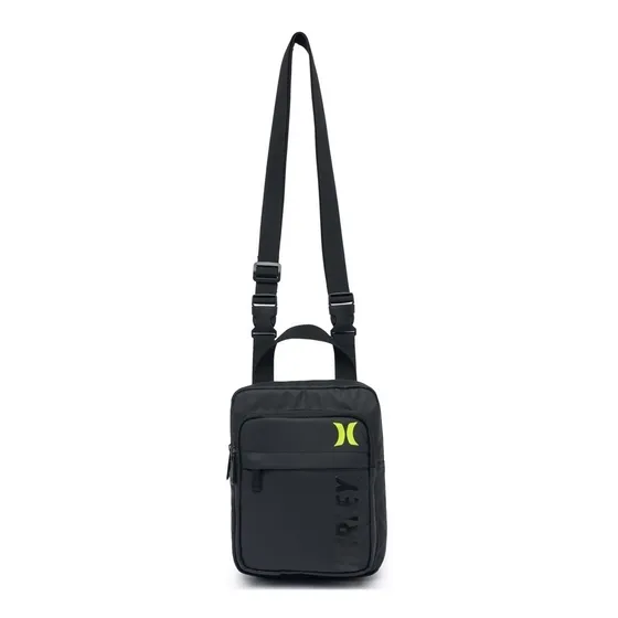 Pochete Hurley Masculina Shoulder Bag Preto 3 Compart. Cor Hurley 1