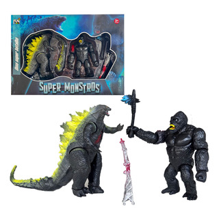 Brinquedos Godzilla Vs King Kong Bonecos Articulados Batalha Brinquedos Godzilla Vs King Kong Bonecos Articulados Batalha
