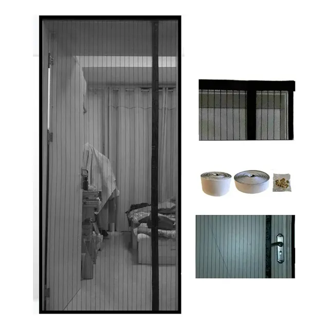Cortina Magnetismo Mosquitera Para Puertas Variadas Color 210x90 FOOFOO