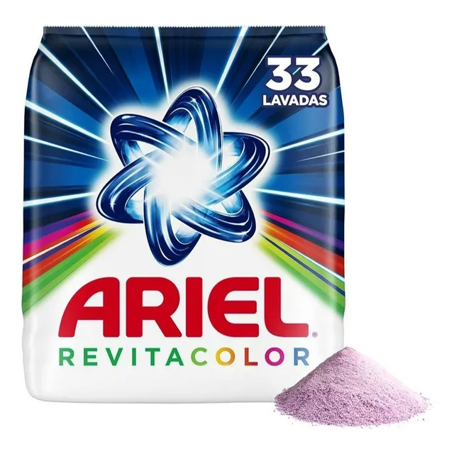 Detergente En Polvo Ariel Revitacolor Bolsa De 4 Kg