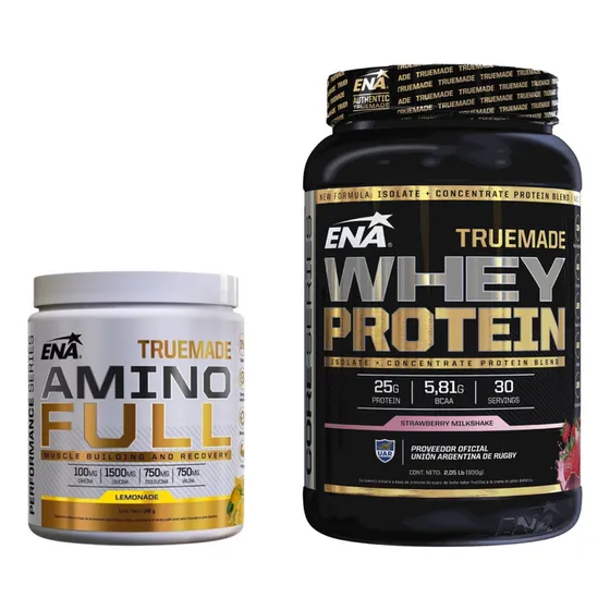 Truemade Whey Protein Ena X 2 Lb + Truemade Amino Full 146g