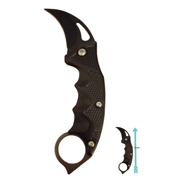 Navaja Karambit Bolsillo Curva O Pico Loro . Acero