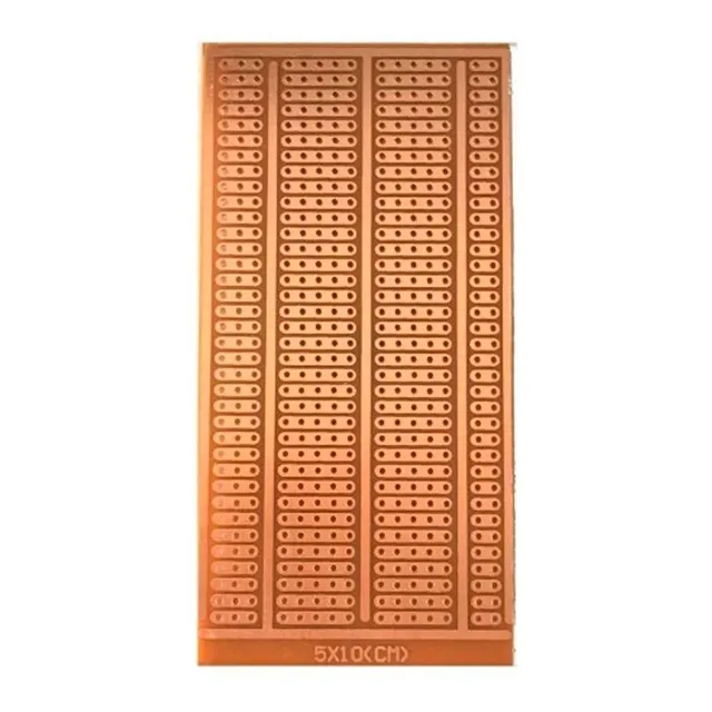 4pzs Placa Fenolica Perforada Tipo Protoboard 5x10cm
