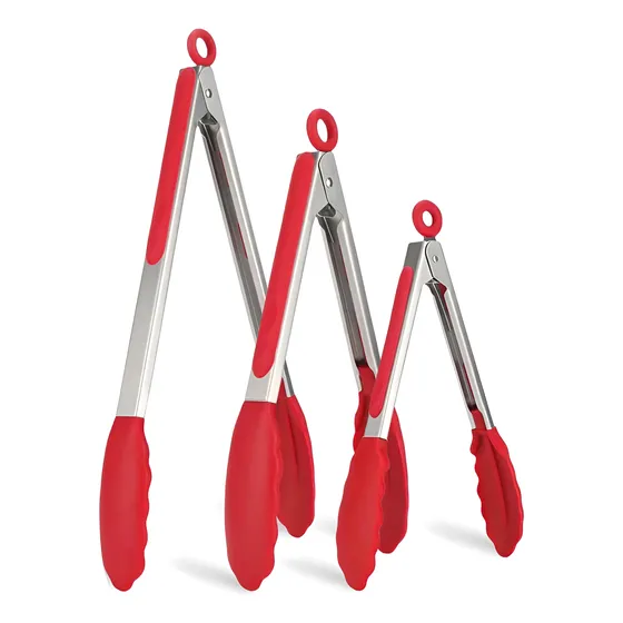 Pinzas De Cocina Silicona De Acero Inoxidable Para Cocina