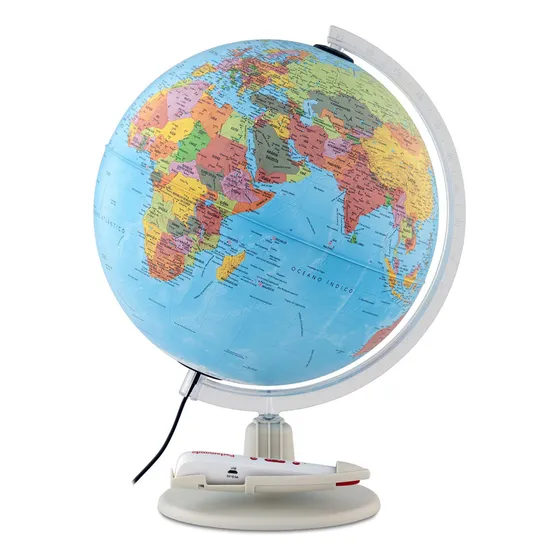 Globo Terrestre Iluminado Parlamondo  Interativo - 30cm