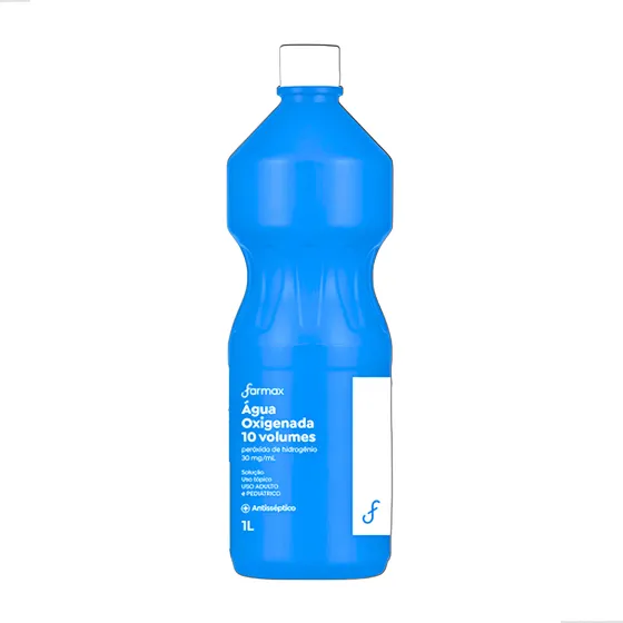 Agua Oxigenada Volume 10 Ação Antisséptica 1 Litro
