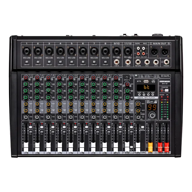 Onax Pro Sx12 Power Mixer Potenciada 99 Fx Dsp Bt Usb Lowcut