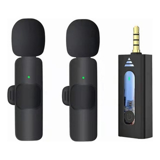2pcs Micrófono Lavalier Inalámbrico Para Grabación De Cámara 2pcs Micrófono Lavalier Inalámbrico Para Grabación De Cámara
