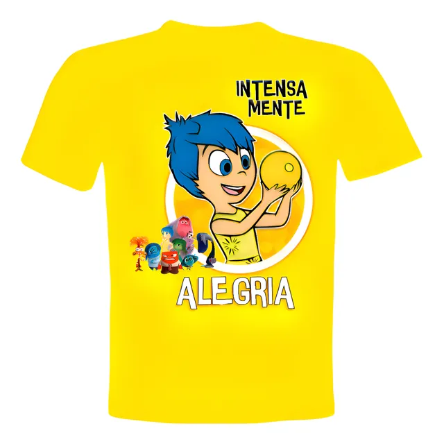 Poleras Intensamente, Personajes, Unisex, Elige Tu Favorito