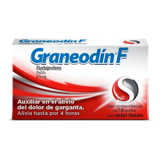 Graneodin F Sabor Miel Limón 16 Pastillas