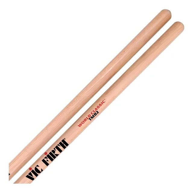 Baquetas Para Timbal Vic Firth Tmb2 Madera Musicplay Color Natural