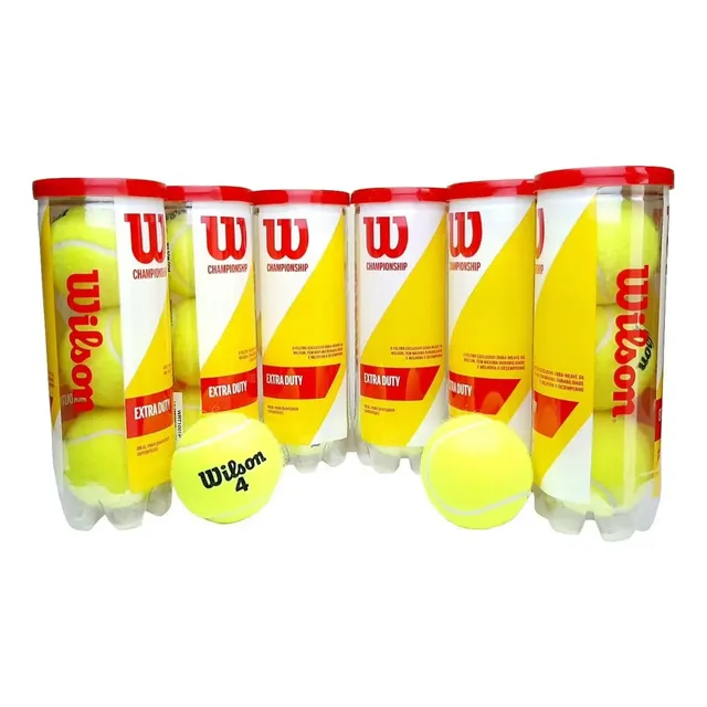 Bola De Tênis Wilson Championship Extra Duty 6 Tubos