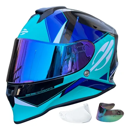 Capacete Mormaii Integral Narigueira Cinza Fosco Espelhada