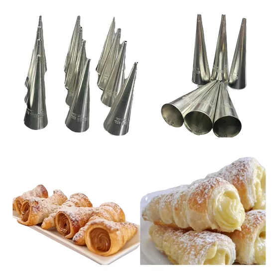 Molde Cañones 12 Unidades Cono Hojalata Repostería Panadería