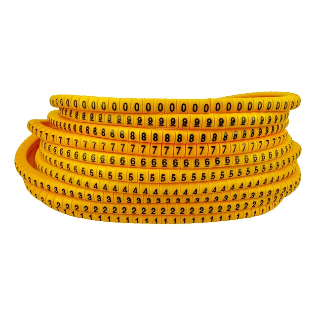 Marcador Para Cables Números 0-9 Paquete Con 1000 Pzs Ec-0