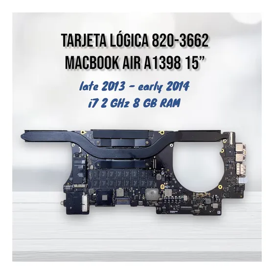 Tarjeta Madre Lógica 820-3662 Macbook Pro A1398 2013 2014 I7