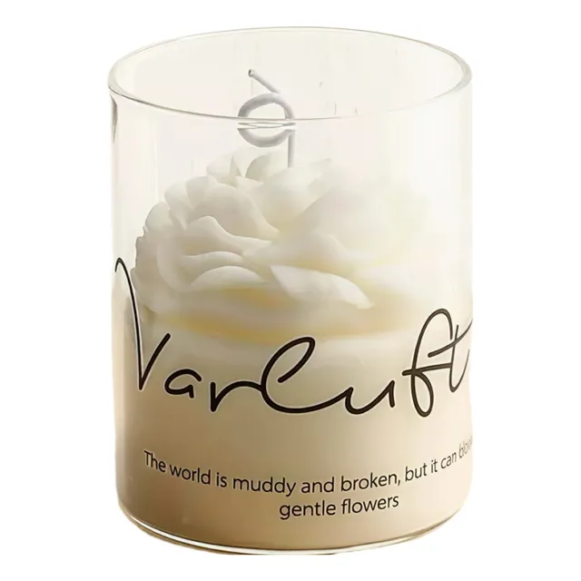 Velas Aromáticas Peonia En Vaso Vidrio Velas Decorativas Blanco Peonia Rosa