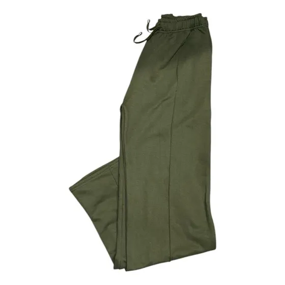 Pantalon De Buzo Ancho Wid Leg Mujer Palazzo Jogger Algodón