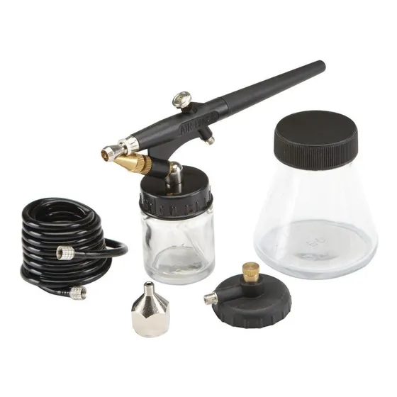 Kit De Aerografía 3/4 Y 3oz Con Accesorios Central Pneumatic