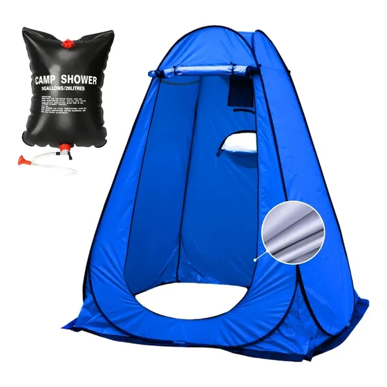 Carpa Caseta Vestidor Autoarmable 2 P 3 V Uv + Ducha 20 L