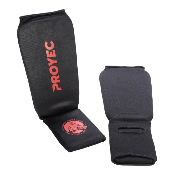 Protector Tibial Proyec Con Empeine Elastizado Tibia Medias