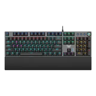 Teclado Gamer Aula Qwerty Aula Blue PortuguĂȘs Brasil Cor Preto Com Luz Rgb Teclado Gamer Aula Qwerty Aula Blue PortuguĂȘs Brasil Cor Preto Com Luz Rgb