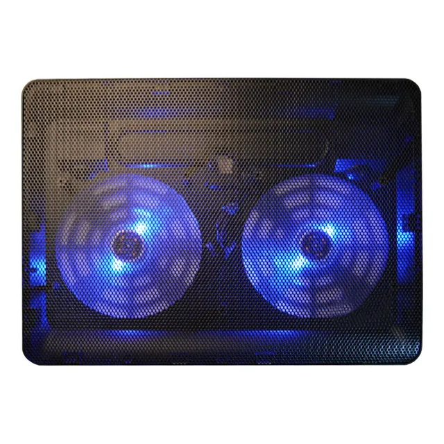 Cooler Gadnic Notebook Base Refrigerante Radiador 17 Led Doble Ventilación