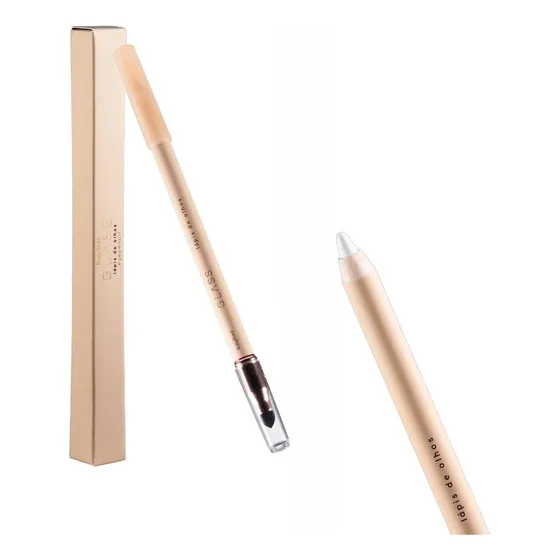 Lápis Delineador De Olhos Branco White Glass Ruby Rose Acabamento Fosco