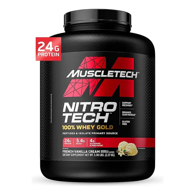 Proteina Muscletech Whey Gold 5 Lbs Sabores Dentro