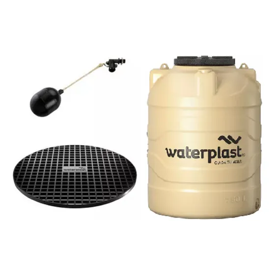 Tanque Dual Plus Tricapa Waterplast 750lts + Base + Flotante