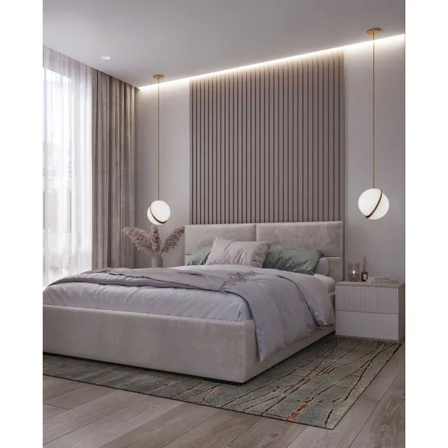 Cama Tapizada Moderna