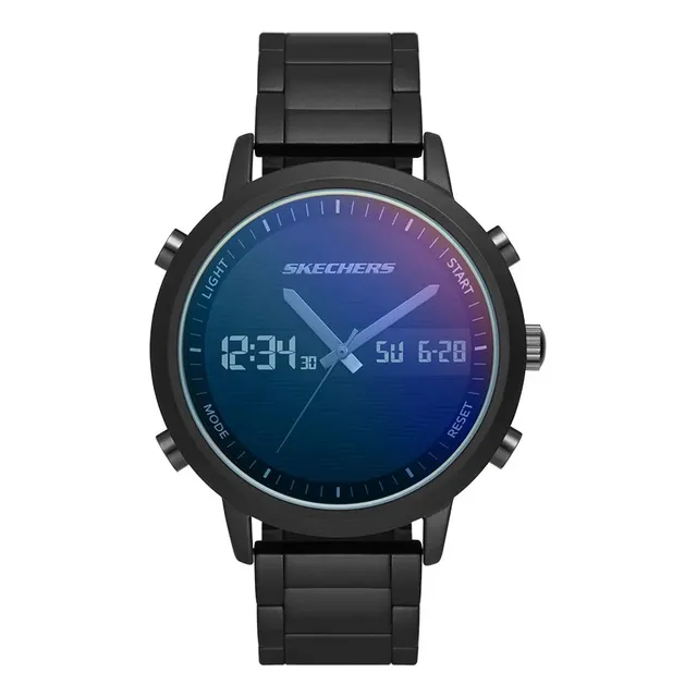 Skechers Men's Lawndale Analog-digital Reloj Xb6zr