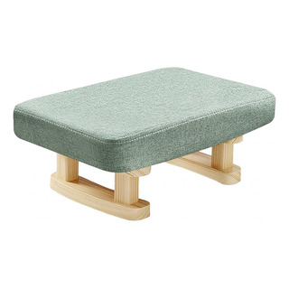 Wv Reposapiés Con Patas De Madera, Taburete Rectangular Con Wv Reposapiés Con Patas De Madera, Taburete Rectangular Con