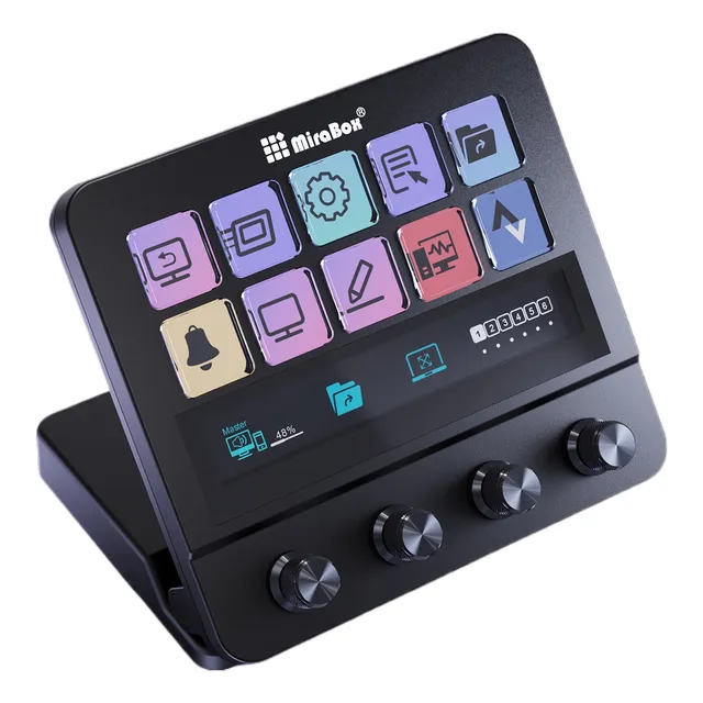 Stream Teclado Lcd Deck Visual Personalizado Con 10 Teclas
