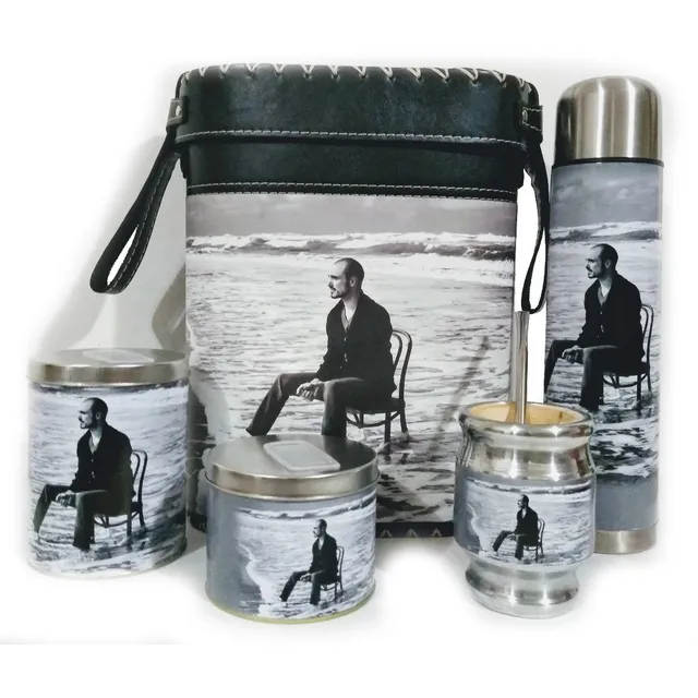 Set Matero Abel Pintos Bolso  Termo, Latas  Y Mate